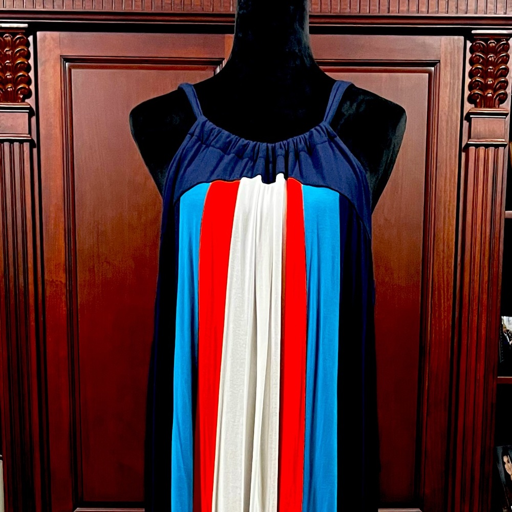 Color Block Maxi Dress